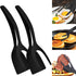 Egg Flipper Spatula Tongs - 2 in 1 Grip and Flip Spatula, Egg Flipper Spatula for Kitchen Use, Multi-purpose Non-Stick Kitchen Gadgets for Pancake...