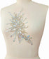 Exquisite Uniquely Pure Handmade AB Colour Bright Crystal Patches Sew-on Rhinestones Applique with Stones Sequins Beads for Wedding Dress DIY Manu...