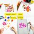 16 Pieces Bee Stencils Honeycomb Stencils Reusable Plastic Art Craft Stencils Sunflower Stencils Honey Bee Stencils for Painting on Wall Fabric Fu...