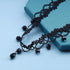 Boho Pearl Lace Necklace Black Lace Choker Necklaces Vintage Pearl Pendent Necklace Lace Flower Collar Neckalce Chain Jewelry for Women and Girls...