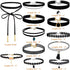 shynek Choker Necklace for Women, 12 Pcs Black Choker Necklace Set Black Lace Tattoo Velvet Chokers for Women and Teen Girls...