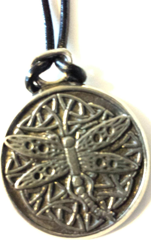 Pewter Celtic Dragonfly Pendant/Necklace, PND1015...