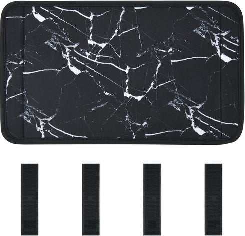 Sewing Machine Foot Pedal Pad Stay in Place Mat, Non Slip Rubber and Hook and Loop Pad to Keep Foot Pedal Steady on Hard Floor Carpet, Piano Pedal...