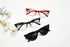 Eyekepper Womens 3 Pairs Eyeglasses Ladies' Vintage Cat Eye Eyewear, Include Sunglasses (Black Transparent/Red Transparent/Grey Lens, 0.00)...