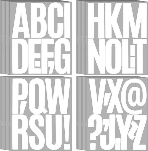 351 Pieces 36 Sheets Letter Stickers Big Font Alphabet Letter Stickers 5 Inch Self Adhesive Letters for Bulletin Board Classroom Mailbox Door Home...