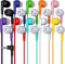 10 Pack Multi Color Kid's Wired Earbud Headphones, Individually Bagged, Disposable Earbuds Ideal for Students in Classroom Libraries Schools, Bulk...