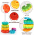 Baby Spinning Stacking Toys for Toddlers 1-3, Rainbow Ring Stacker Montessori Toys for Babies 6-12 Months, 1 2 3 One Year Old Girl Boy Christmas B...