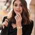 Avaner Women's Rhinestone Bracelet Watches: Gold Slim Strap Small Face Analog Quartz Elegant Dress Wrist Watches forWomen Ladies...