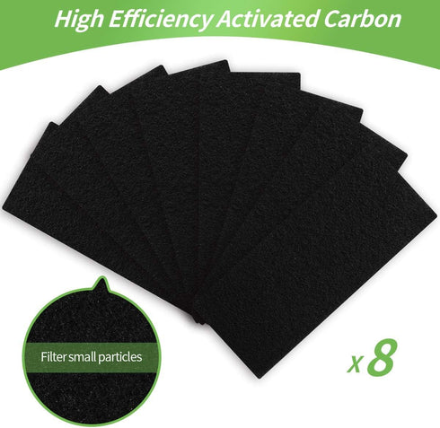 DerBlue Replacement True HE-PA Filter Compatible with Holmes AER1 Series Including 4pcs Filters and 8pcs Pre Filters Replacement Parts # HA-PF300A...