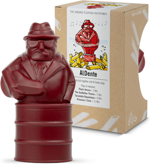 Al Dente Red - The Singing Floating Pasta Timer: Will Sing Different Tunes When Pasta is Ready at 3, 7, 9, and 11 Minutes, to be Boiled with Any P...