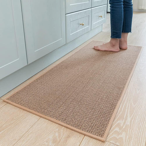 Kitchen Rugs and Mats Non Skid Washable, Absorbent Runner Rugs for Kitchen, Front of Sink, Kitchen Mats for Floor (Beige, 20"x47")...