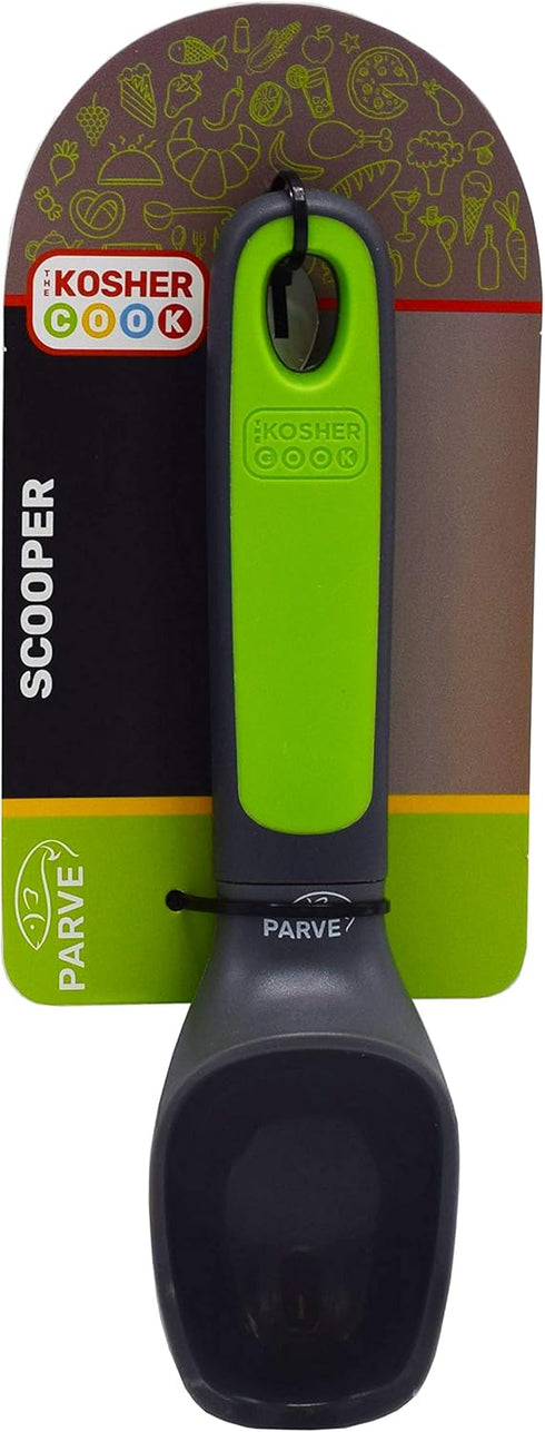 Parve Green Ice Cream Scooper Non Stick Silicone Scooper for Serving Hot and Cold Foods Color Coded Home and Kitchen Accessories...