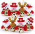 Christmas Bells Decorations for Home, 8 Pcs Set Christmas Tree Ornaments, Snowman/Old Man/Bear/elk...