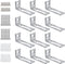 30 Set White Board Mounting Hardware,Whiteboard Hanging Brackets, White Board Installation Kit Includes Hanger Supports, Screws and Expansion Tube...