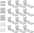 30 Set White Board Mounting Hardware,Whiteboard Hanging Brackets, White Board Installation Kit Includes Hanger Supports, Screws and Expansion Tube...