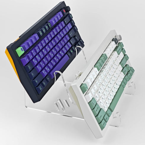 3 Tier Acrylic Keyboard Display Stand, Transparent, Sturdy Desktop Holder for Mechanical Keyboards, Office Home...