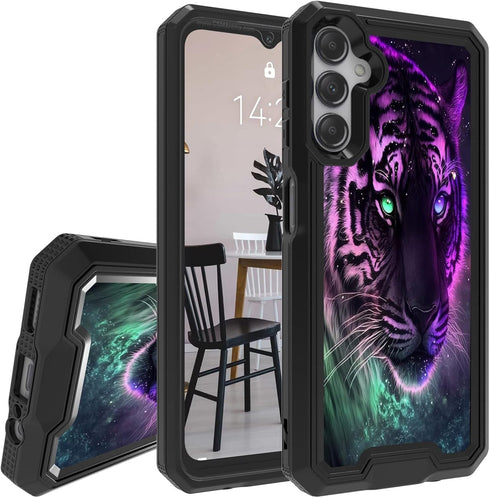 Case for Samsung Galaxy A14 5G, Double-Layer Heavy-Duty Shockproof Case for Women Man, Impact Resist Durable Phone Case for Galaxy A14 5G, Purple ...