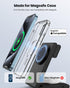 3 in 1 Wireless Charger with Magsafe, Foldable Charging Station for Apple Devices, Travel Charger Compatible with iPhone 15/14/13/12 Series, iWatc...