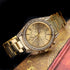 Top Plaza Unisex Gold Fashion Womens Mens Crystal Accented Analog Quartz Bracelet Watch...