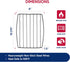 HIC Kitchen Rectangular Wire Roasting Rack, Nonstick...