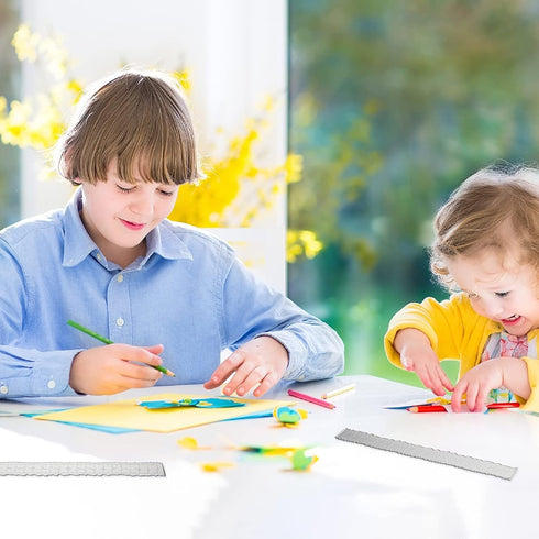 3 Pieces 8.4 Inches Irregular Edges Ruler Deckle Edges Ruler Measuring Embossing Cutting Dies Paper Tearing Ruler for Card Making Scrapbooking Cra...