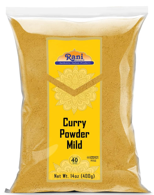 Rani Curry Powder Mild (10-Spice Authentic Indian Blend) 14oz (400g) ~ All Natural | Salt-Free | NO Chili or Peppers | Vegan | No Colors | Gluten ...