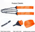 Pocket Chainsaw with Paracord Handle, Folding Chain Hand Saw, Emergency Outdoor Survival Gear for Camping, Hunting, Hiking, Cutting Wood & Tree (O...
