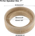 uxcell 4 Pcs Universal 1 Inch Speaker Subwoofer Mounting Spacer Rings Solid Wood Beige...