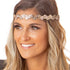 Hipsy Women's Adjustable Non Slip Skinny Wave & Wide Bling Glitter Headband Mixed 3-pack (Mixed Rose Gold)...
