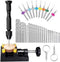 62 Pieces Pin Vises Hand Drill Bits Set Micro Twist Manual Rotary Hobby Drill Tools with Clamp for Jewelry Making, Craft Carving, DIY, Woodworking...