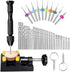 62 Pieces Pin Vises Hand Drill Bits Set Micro Twist Manual Rotary Hobby Drill Tools with Clamp for Jewelry Making, Craft Carving, DIY, Woodworking...