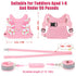 Toddlers Leash + Anti Lost Wrist Link Child Kids Safety Harness Kids Walking Wristband Assistant Strap Belt for Girl Pink Christmas Gift...