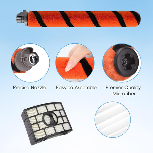 Replacement Brush Roll Filters Compatible with Shark Apex DuoClean AZ1000 AZ1002 AZ1003BRN AX950 AX951 AX952 NV830 NV831 NV835 ZU881 ZU885 Vacuum,...