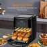 Air Fryer Dehydrator Racks 3 Pack, Air Fryer Oven Accessories, Air Flow Racks Dehydrate Fruits and Meats Compatible with 6.3 QT Chefman, Power XL ...