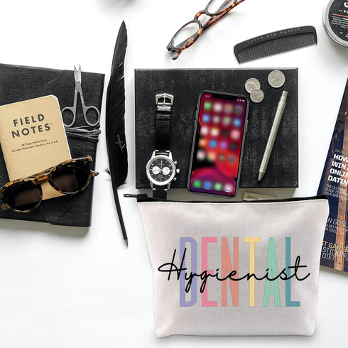 BLUPARK Dental Hygienist Makeup Bag Dental Gift Dentist Gift Dental Graduation Gift New Dental Hygienist Zipper Pouch (Dental Hygienist)...