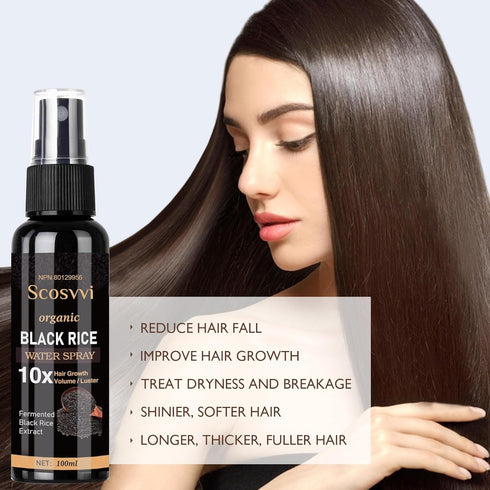 Rice Water For Hair Growth Serum: Hair Loss Treatments For Women And Men - For Dry Damaged Hair With Castor Oil Ginger And Fermented Rice - Hair G...