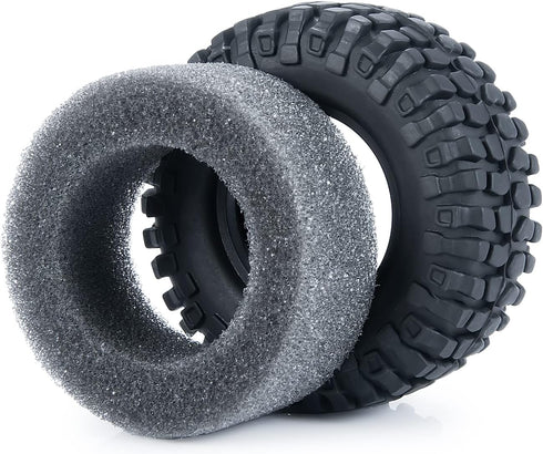 RC-Hub 4PCS 1.0" Crawler Tires Micro Rubber Tires for 1/24 Axial SCX24 90081 AXI00001 AXI00002 AXI00005 AXI00006 RC Crawler Car (50mm)...