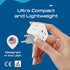 Ceptics European Travel Plug Adapter Europe Power Adaptor Charger Dual Input - Ultra Compact - Light Weight - USA to any Type C Countries such as ...