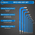 Allen Wrench Hex Key Set 1.5mm-10mm, 9PCS Metric Long Ball End Allen Key Set L-key with Visible Coding for Bike Motorcycle Repair Furniture Assemb...