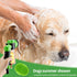 6 Pieces Pet Bathing Tool Set Includes Pup Jet Hose Nozzle Soap Dispenser with Connectors and Dog Rubber Comb Brush, Dog Bathing Sprayer Bottle Wa...
