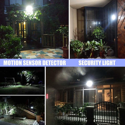 12V DC LED Motion Sensor Flood Light 10W Mini IP65 Waterproof Outdoor Light 900LM,6000K,Daylight White Security Light with PIR,80W Halogen Bulb Eq...