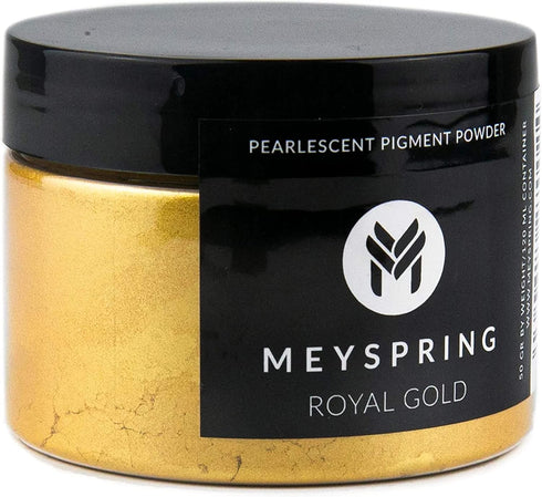 MEYSPRING Royal Gold Mica Powder for Epoxy Resin - Kintsugi Gold - Epoxy Resin Pigment - Great Resin Color for Kintsugi Repair Kit and Metallic Ep...