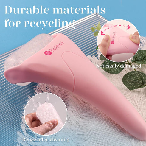BAIMEI IcyMe Cryotherapy Ice Roller for Face and Eyes Massager Puffiness Redness Reducing Migraine Pain Relief, Skin Care Tool Helps on Muscle Ten...