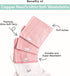 Copper Pearl 6 Ultra Soft Baby Bath Washcloths Premium Large Soft Lily (Purple/Lavender/Gray) 11" x 11" Towels...