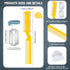 5 Pieces Razor Comb for Dogs Hair Grooming Trimmer Comb for Pet Razor Comb with 25 Extra Blades Manual Dog Hair Trimmer Comb Double Edge Razor for...