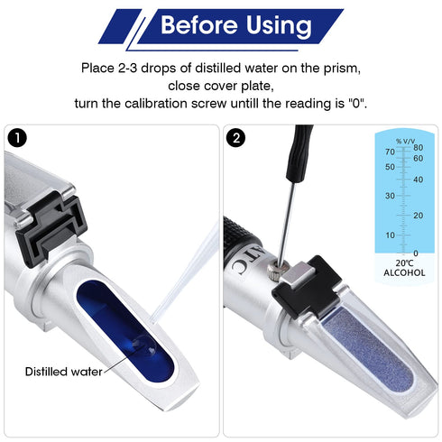 Brix Meter Refractometer 0~90%, LEERCHUANG Handheld Brix Refractometer, High Accurate Brix Measurement with ATC for Fruit, Beverages&Juice, Honey,...