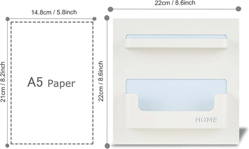Bedside Shelf Accessories Organizer- Wall Mount Self Stick On,Ideal for Glasses,Remote,Earphone, Cell Phone Charger,Manicure Kit...