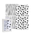 Changing Pad Cover Set | Cradle Sheet 2 Pack 100% Jersey Cotton Black and White Abstract Stripes and Dots by Ely's & Co...