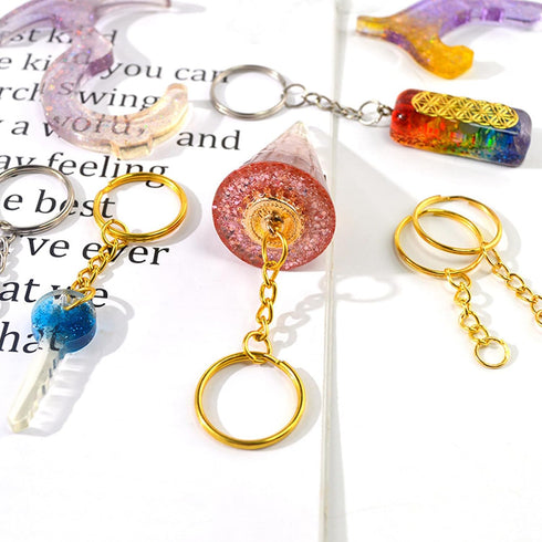 Key Chains 100Pcs Key Chain Rings Kit with Open Jump Ring & Screw Eye Pins,Keychain Accessories for Jewelry Crafts Keychains Making Supplies...