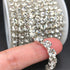 1 Roll 5 Yards Large Crystal Rhinestones Close Chain, 5mm Rhinestone Chain, SS24, Sew on Crystal Rhinstone Chain Trim, Crystal Claw Cup Chain Roll...